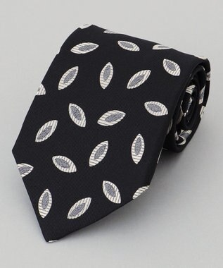 GOTAIRIKU 【日本製】西陣ネクタイ_ブラック×シルバー系 ブラック系4