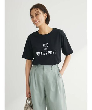 Green Parks フレンチロゴレギュラーＴシャツ Black