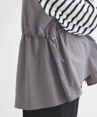 Green Parks ナイロンドッキングドロストプルオーバー Border