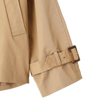 YECCA VECCA レースMIXショートトレンチコート Beige