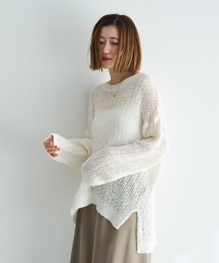 YECCA VECCA ルーズニットプルオーバー Ivory