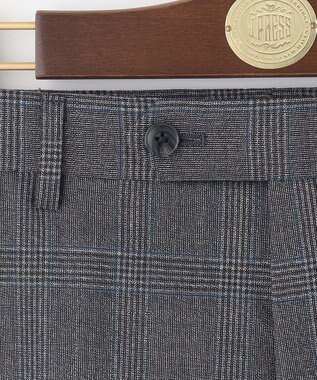 J.PRESS MEN 【PEPPIN MERINO COMFORT】 ブロックチェック スラックス グレー系3