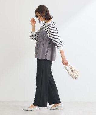 Green Parks ナイロンドッキングドロストプルオーバー Border