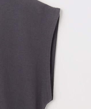 ANY L フロッキーロゴフレンチスリーブTシャツ チャコール