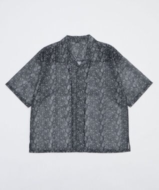 WEGO メッシュパターンオープンカラーシャツ（SS） 柄1