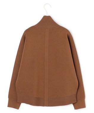 ICB 【洗える】シンセティックダブルフェイス ニットトラックジャケット コーヒー系