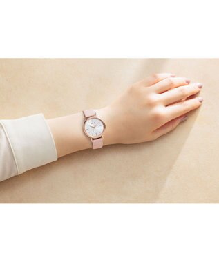 CITIZEN 【少し大きめ30mm】カジュアルファッションにあわせやすいシンプルなデザイン ソーラーテック電波時計 ピンクゴールド