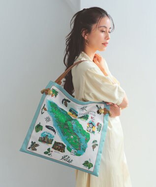 TOPKAPI 【26SS】【TREASURE TOPKAPI】マイルドサテン スカーフ柄 トートバッグ