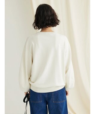 CRAFT STANDARD BOUTIQUE 袖ボリュームニットプルオーバー Ivory