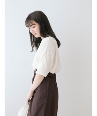 Green Parks ・ＥＬＥＮＣＡＲＥ　ＤＵＥ　ジャカードＴＥＥ Ivory