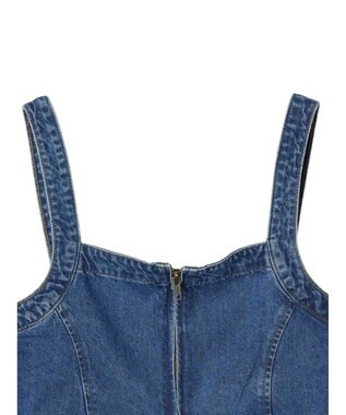 Green Parks デニムビスチェ Light Indigo