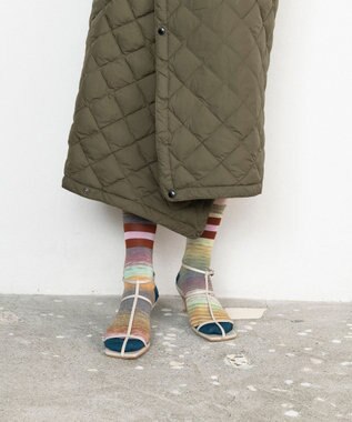 TRICOTE カスリラインソックス 07MIX