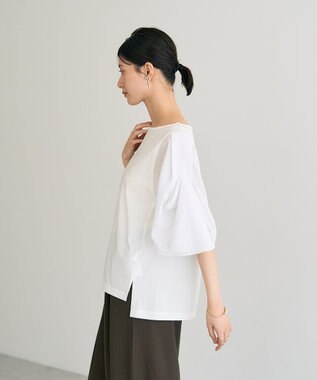 YECCA VECCA シアースリーブカットソー Off White