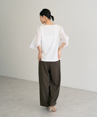 YECCA VECCA シアースリーブカットソー Off White