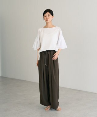 YECCA VECCA シアースリーブカットソー Off White