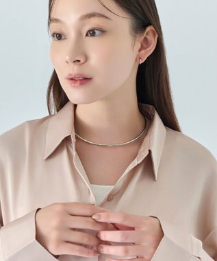 Phoebe ルーセントラインチョーカー　シルバー/ネックレス/ネックカフ/40cm シルバー