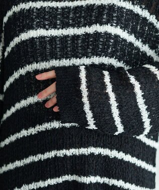 YECCA VECCA ルーズニットプルオーバー Border