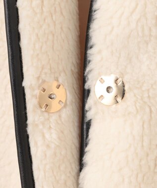 23区 テディボア ロング アウター オフホワイト