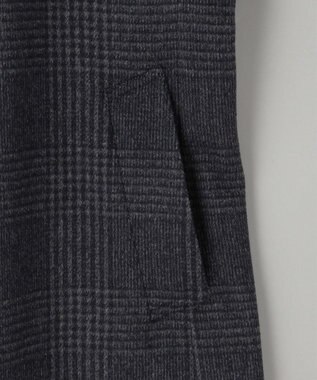 GOTAIRIKU アンゴラビーバー ステンカラーコート ライトグレー系4(格子)