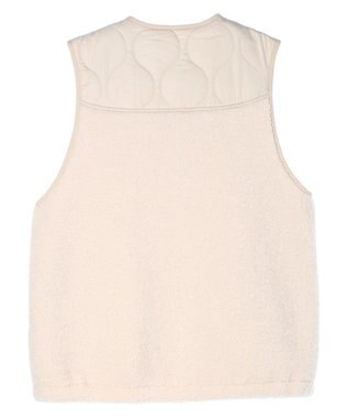 CRAFT STANDARD BOUTIQUE キルティングボア切替ベスト Ivory