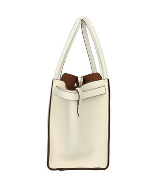 INTER-CHAUSSURES 【LORISTELLA】ソフトカーブ ハンドバッグスモール ホワイト