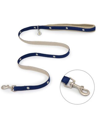 PET PARADISE ペットパラダイス お花チャームリード ＳＳ～Ｓ ネイビー