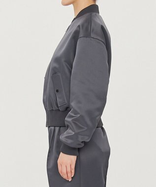 uncrave ラスターサテン ブルゾン（uncrave WHITE） スレート