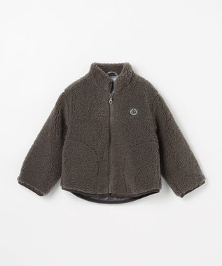 J.PRESS KIDS 【100-130cm】スタンドカラー ボア ブルゾン ブラウン系