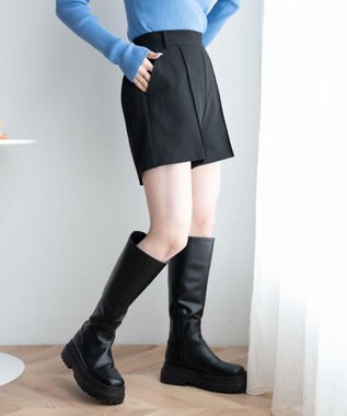 WEGO ピンタックショートパンツ ブラック