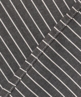 ANY 【抗菌防臭/速乾/手洗い可】エニィファンクション ノースリーブブラウス ブラックストライプ