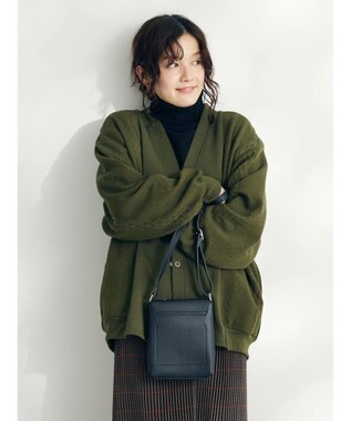 CRAFT STANDARD BOUTIQUE JQカット切り替えカーディガン1 Khaki