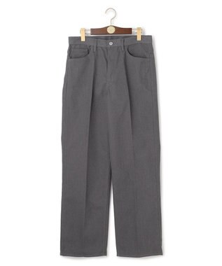 J.PRESS MEN 【J.PRESS ORIGINALS】T/C Drill 5 Pocket Piped Stem Pants / Japan Made ライトグレー系