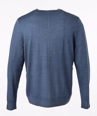 JOSEPH ABBOUD ビンテージガーメントダイ　Vネックニット ブルー系