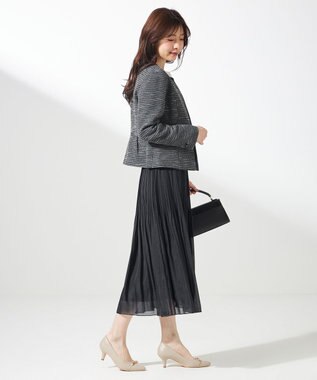 ANY SIS S 【洗える】シャイニープリーツ スカート ネイビー