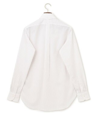 J.PRESS MEN 【PREMIUM PLEATS / 形態安定】ペンシルストライプ シャツ / B.D. ワイン系1