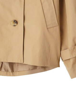 YECCA VECCA レースMIXショートトレンチコート Beige