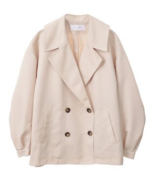 Green Parks 撥水加工　ショート丈トレンチコート Light Beige