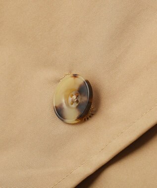 YECCA VECCA レースMIXショートトレンチコート Beige