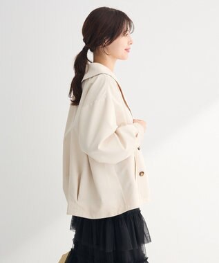 Green Parks 撥水加工　ショート丈トレンチコート Light Beige