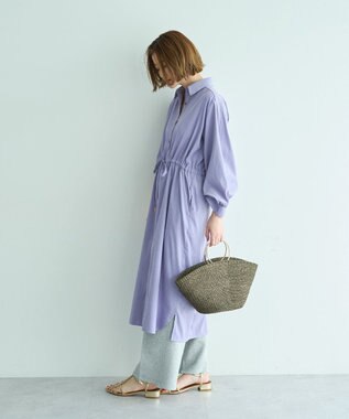 YECCA VECCA UVカット2way袖バルーンワンピース Lavender