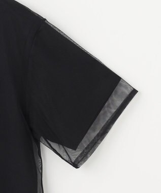 組曲 チュールロゴ Ｔシャツ ブラック系