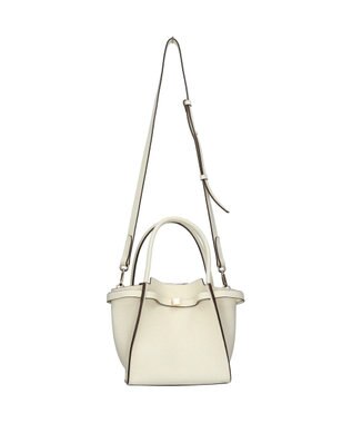 INTER-CHAUSSURES 【LORISTELLA】ソフトカーブ ハンドバッグスモール ホワイト