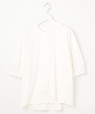 自由区 【洗える】ハイツイストポンチアシンメトリー カットソー オフ