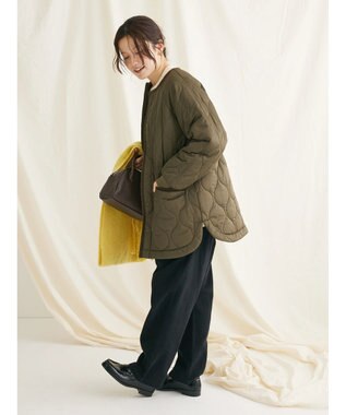CRAFT STANDARD BOUTIQUE キルティングミドル丈コート Khaki