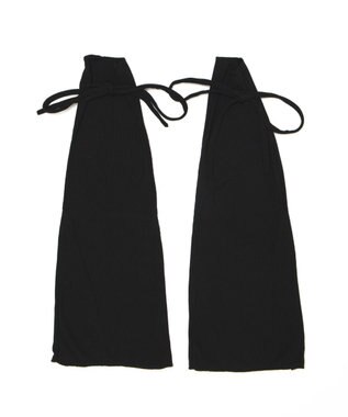 WEGO レースアップデザインレッグカバー ブラック