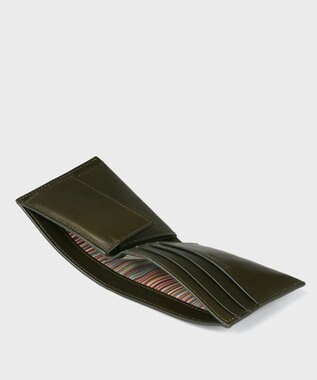 Paul Smith アイロンドゴート 2つ折り財布 カーキ