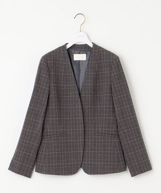 ANY SIS L 【セットアップ対応】サーモ2WAYストレッチ ジャケット グレーグレンチェック