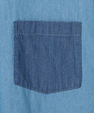 J.PRESS YORK STREET 【UNISEX】クレイジーパターン デニムシャツ ブルー系8