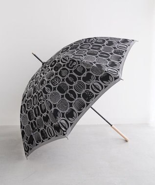 槇田商店 Stig Lindberg FRUKTLADA ブラック 長傘 クロ