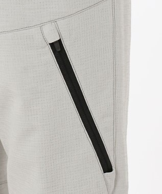 JOSEPH ABBOUD MOUNTAIN クレープドットエアー パンツ ライトグレー系